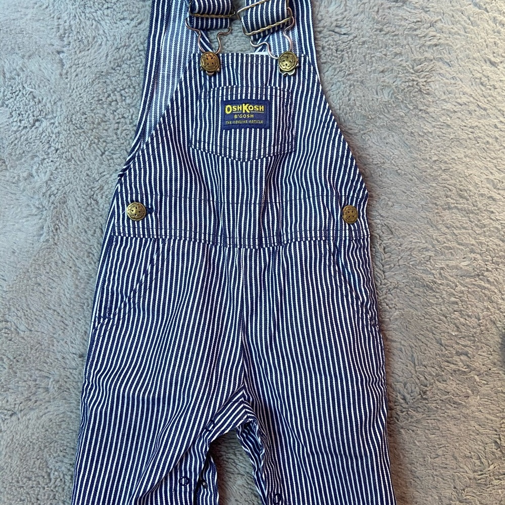 VINTAGE 80’s Oshkosh overalls pinstripe